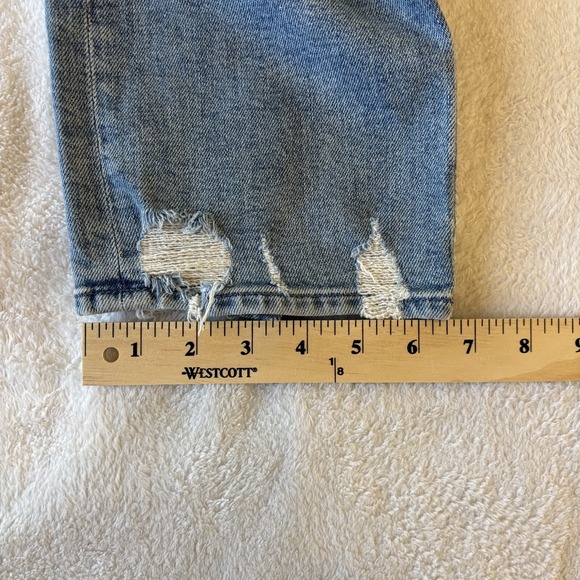 Mother The Tomcat Women's Jeans Size 27 The Confession Wash Distressed Blue - Picture 13 of 16